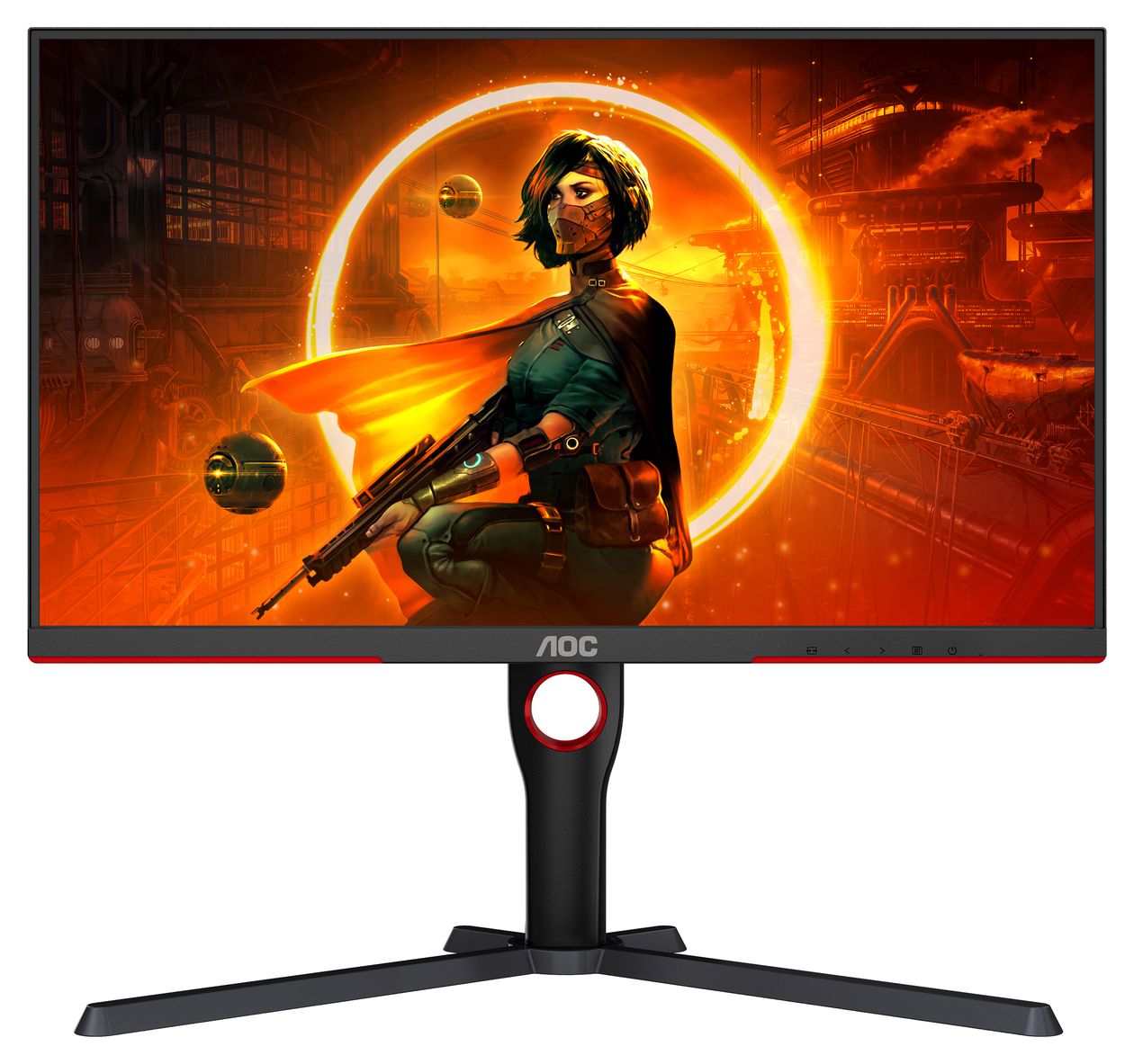 Q27G3XMN/BK 2K Ultra HD Monitor 68,6 cm (27 Zoll) 16:9 1 ms  (Schwarz, Rot) 