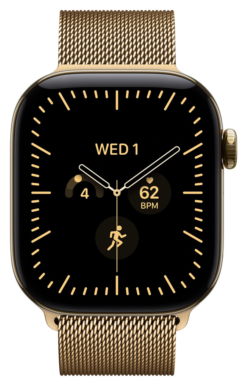 42 mm Milanaise Armband Brillantgold 