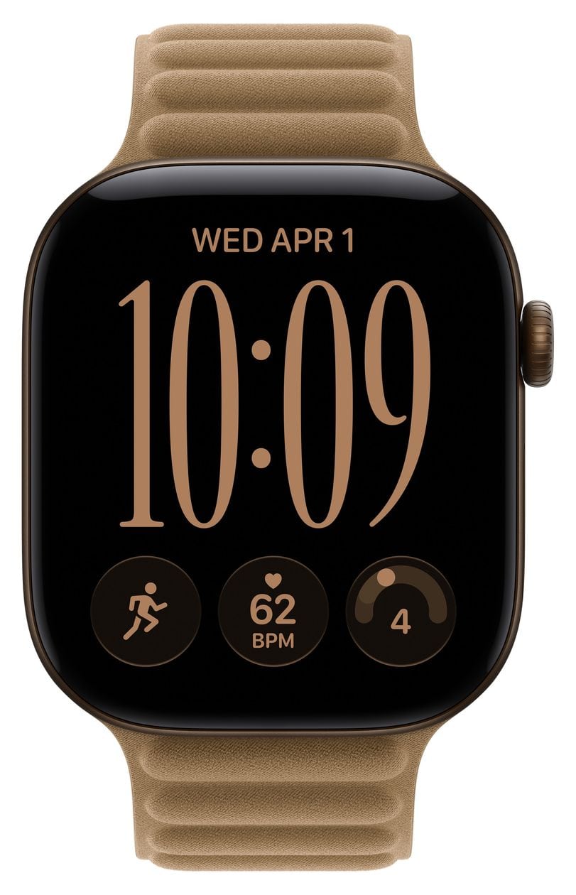 46 mm Armband mit Magnetverschluss Kamelbraun - M/L 