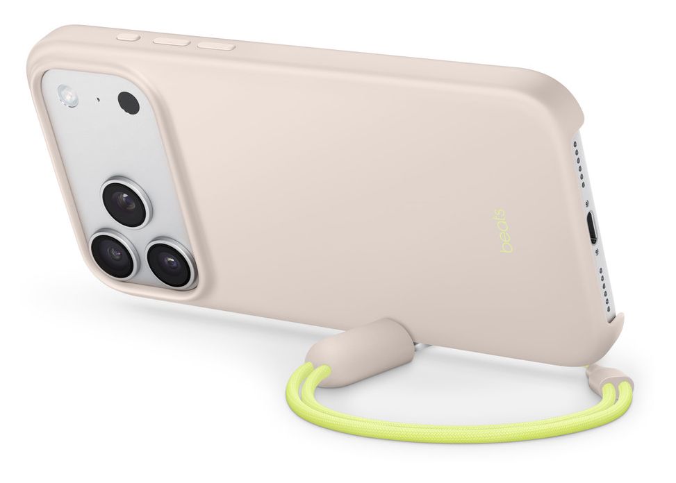Beats Kickstand Case mit MagSafe Cover für Apple iPhone 17 Pro Max  (Limette, Steinfarbe) 