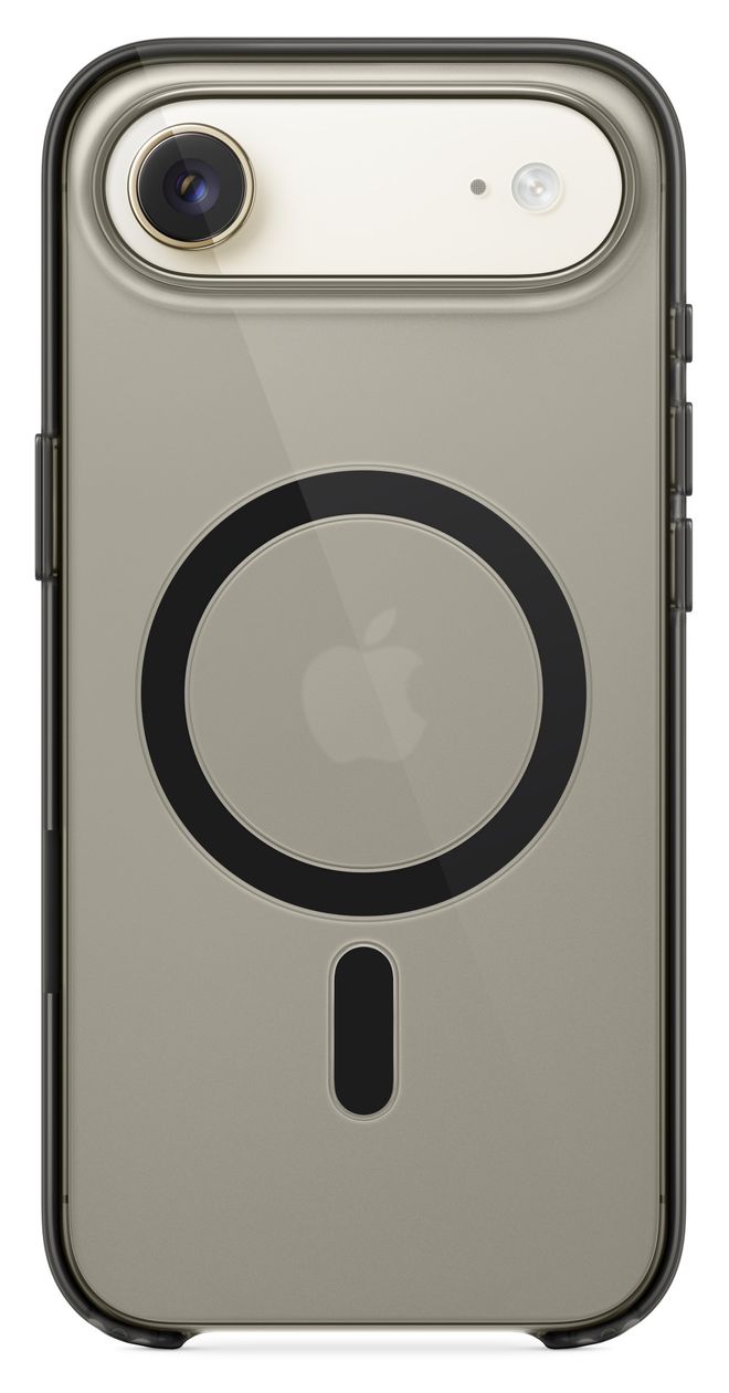Case mit MagSafe Cover für Apple iPhone Air (Schwarz, Durchscheinend) 