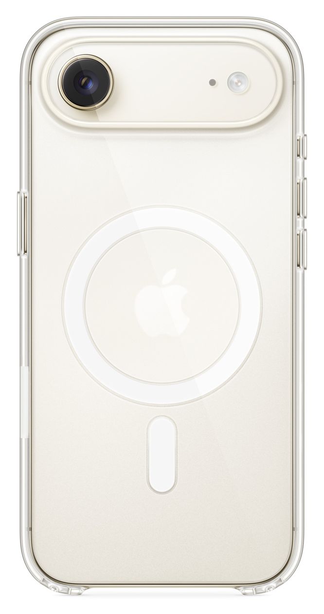 Case mit MagSafe Cover für Apple iPhone Air (Durchscheinend, Weiß) 