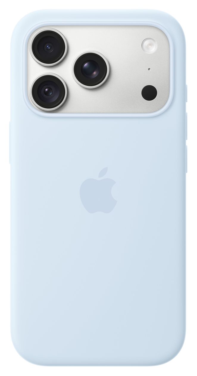 iPhone 18 Pro Silikon Case mit MagSafe - Klarblau 