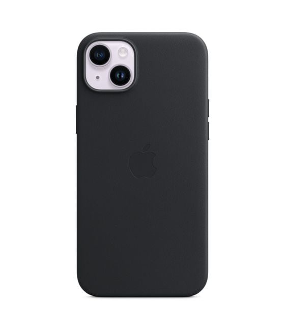 Leder Case mit MagSafe Cover für Apple iPhone 14 Plus  (Schwarz) 