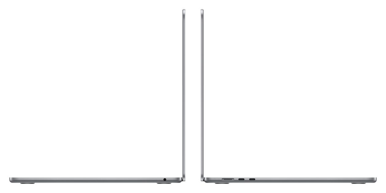 MacBook Air Notebook 38,9 cm (15.3 Zoll) 2880 x 1864 Pixel 256 GB SSD macOS Sequoia Apple M  (Grau) 