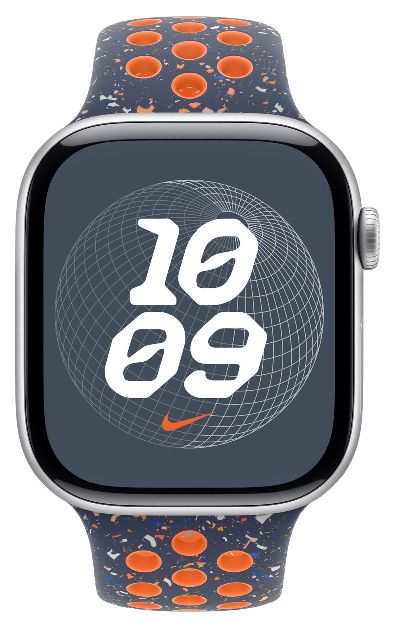 MYLA3ZM/A Armband S/M Apple Watch Models 44mm, 45mm, 46mm, 49mm  (Blau, Orange) 