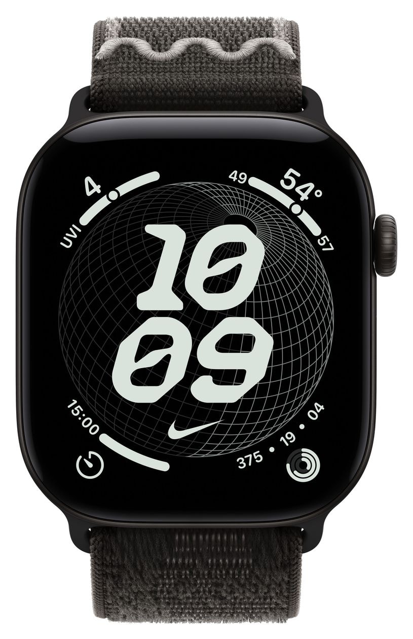 Nike Sport Loop Armband  Watch 44mm / 45mm / 46mm / 49mm  (Schwarz) 