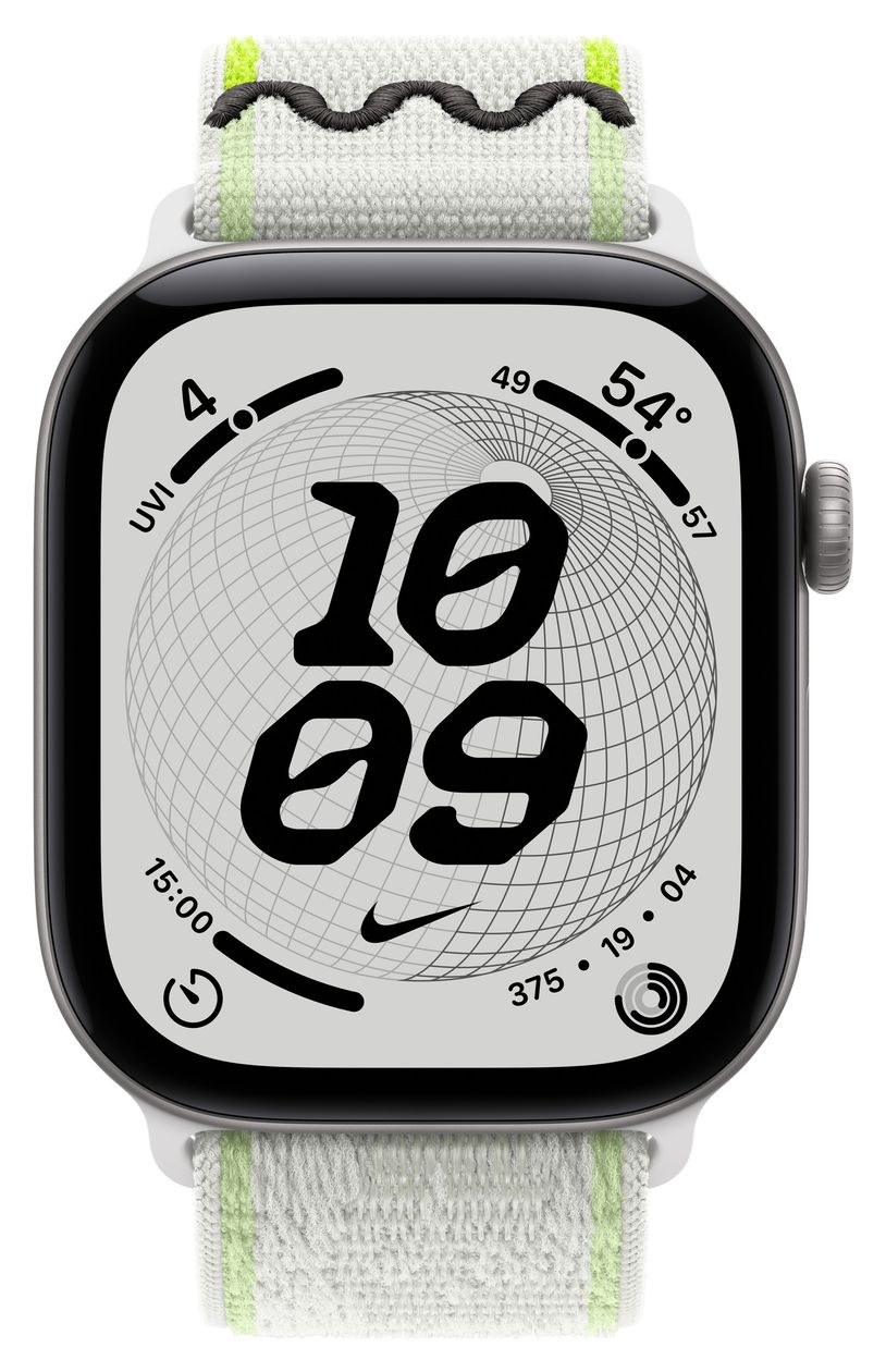 Nike Sport Loop Armband  Watch 44mm / 45mm / 46mm / 49mm  (Weiß) 