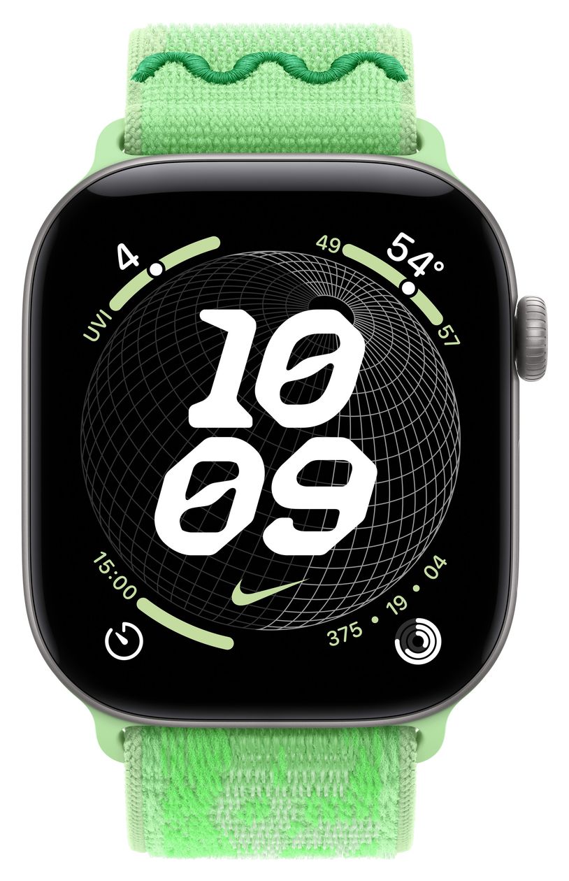 Nike Sport Loop Armband  Watch 44mm / 45mm / 46mm / 49mm  (Grün) 