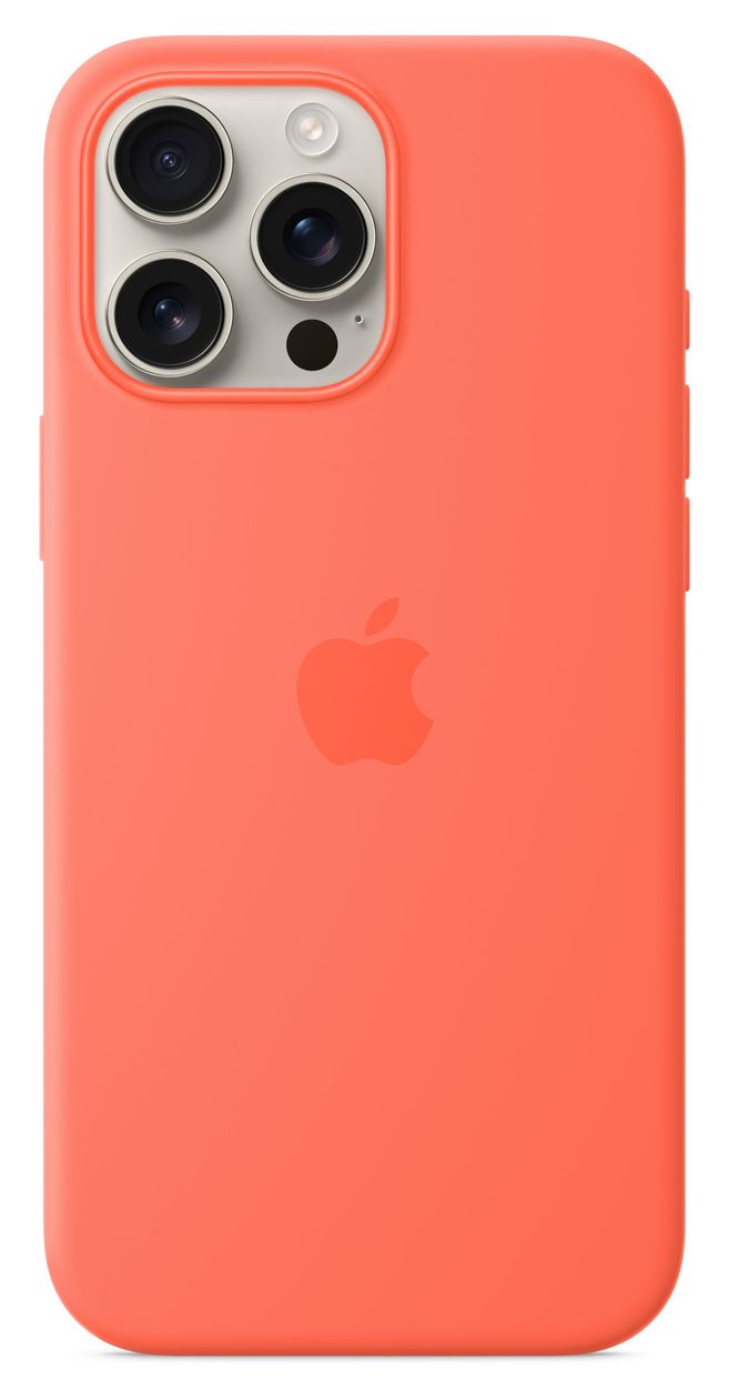 Silikon Case mit MagSafe Cover für Apple iPhone 16 Pro Max  (Orange) 