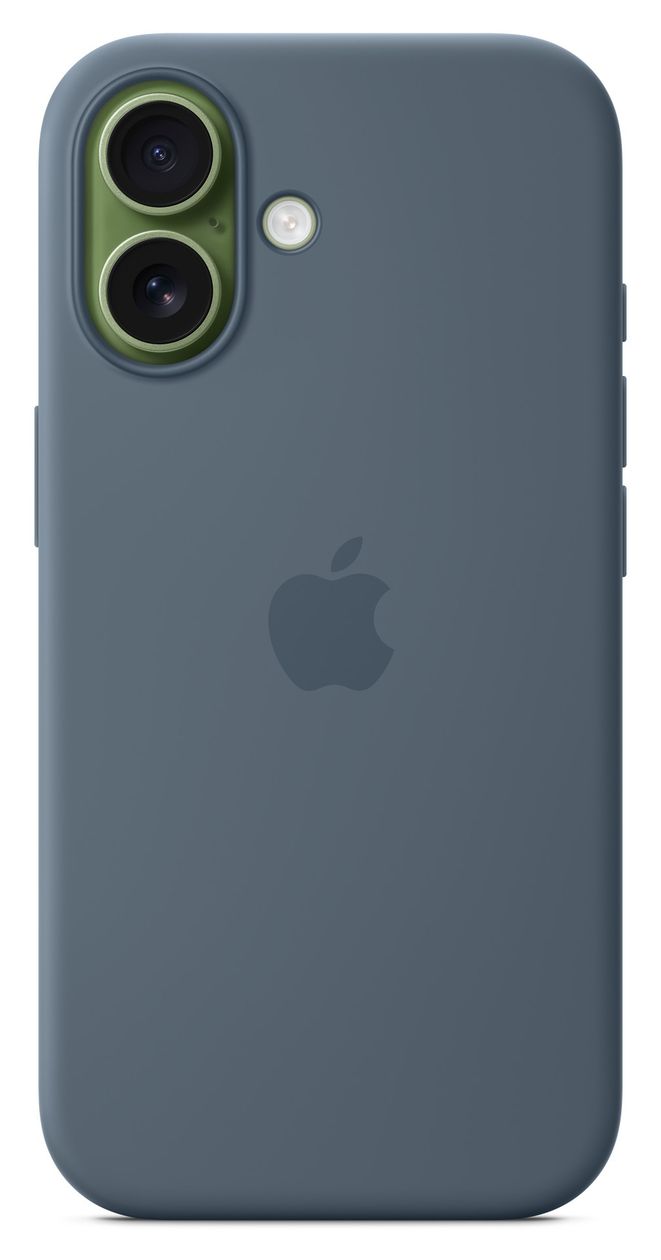 Silikon Case mit MagSafe Cover für Apple iPhone 17  (Blau) 