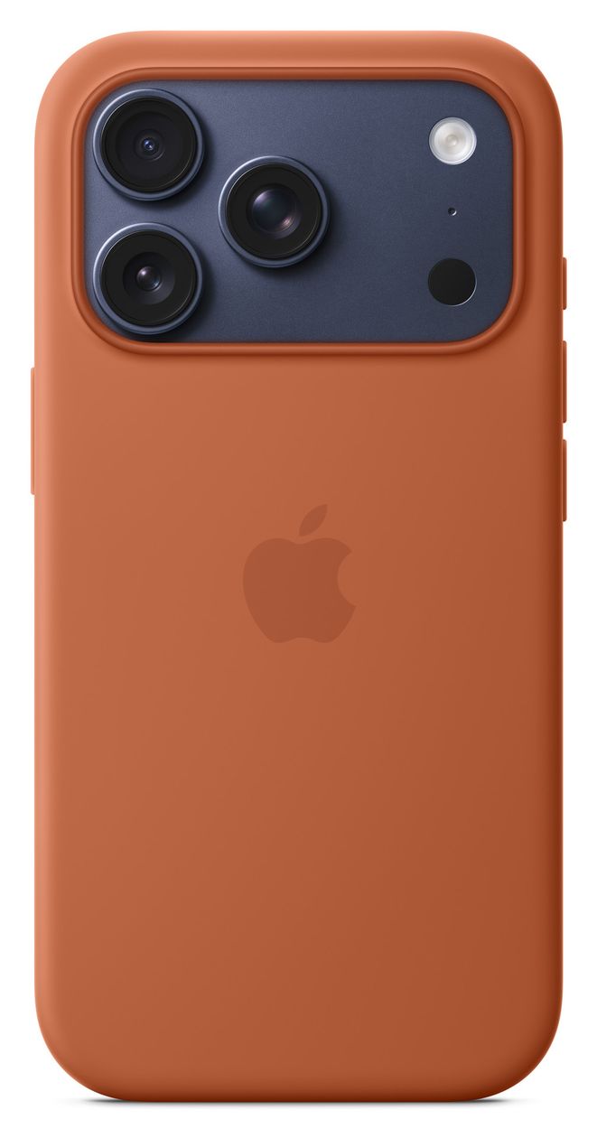 Silikon Case mit MagSafe Cover für Apple iPhone 17 Pro  (Terrakotta) 
