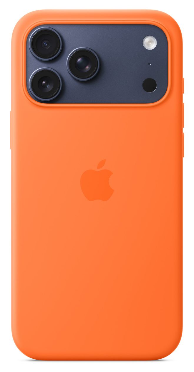 Silikon Case mit MagSafe Cover für Apple iPhone 17 Pro Max  (Orange) 
