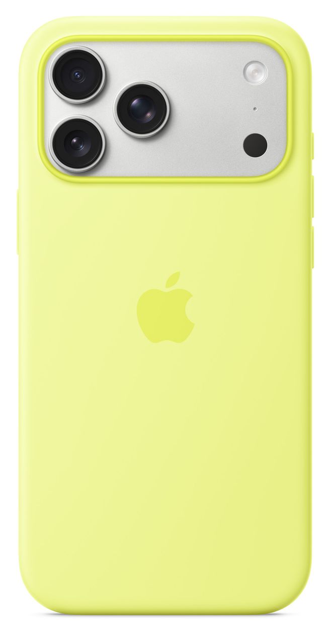 Silikon Case mit MagSafe Cover für Apple iPhone 17 Pro Max  (Gelb) 