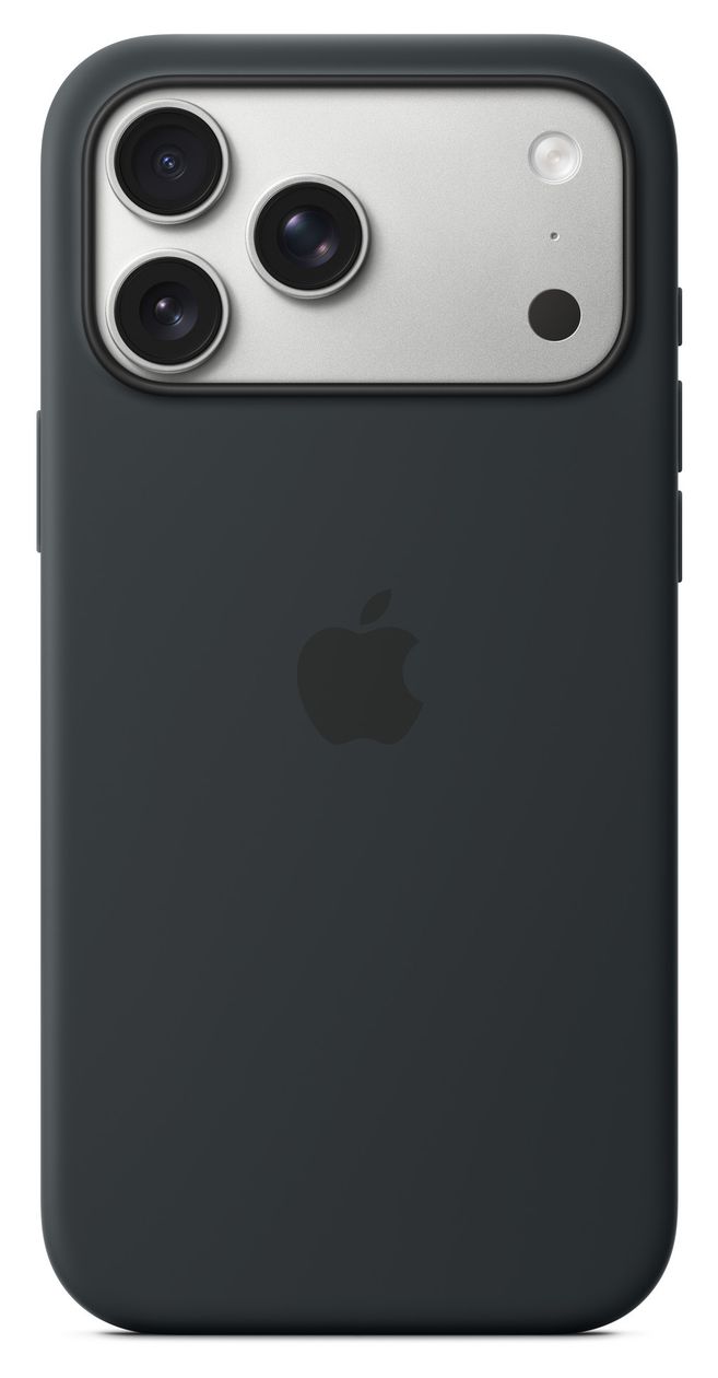 Silikon Case mit MagSafe Cover für Apple iPhone 17 Pro Max  (Schwarz) 