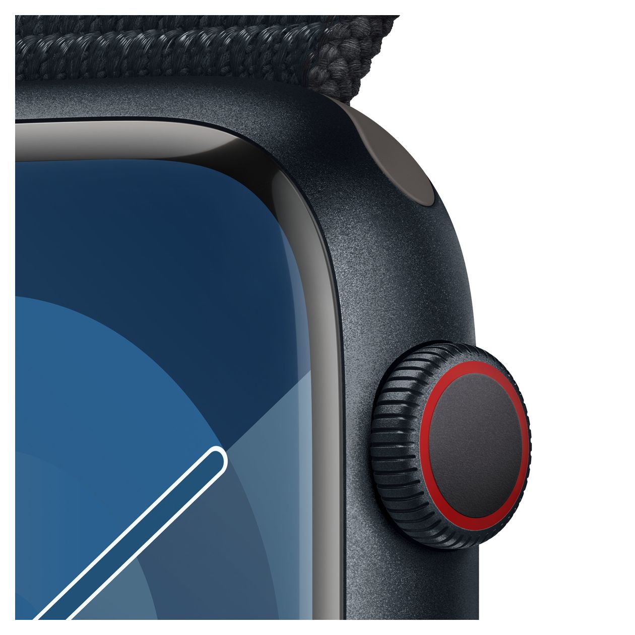 Watch Series 9 Digital 45 mm Smartwatch Rechteckig IP6X 36 h 4G  (Schwarz) 