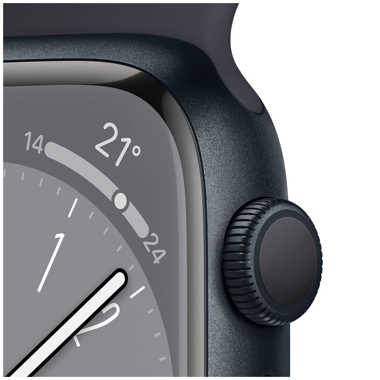 Watch Series 8 Digital 45 mm Smartwatch Rechteckig IP6X 18 h (Schwarz) 