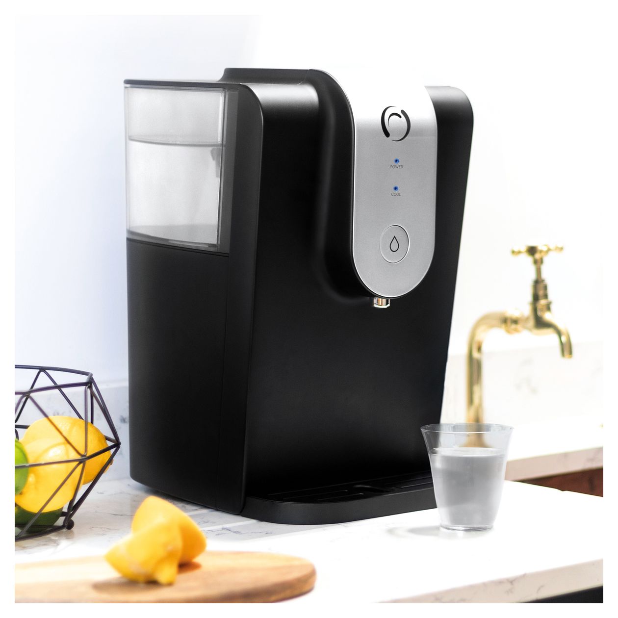 Optima WC0115 Wassersprudler  (Schwarz, Silber) 