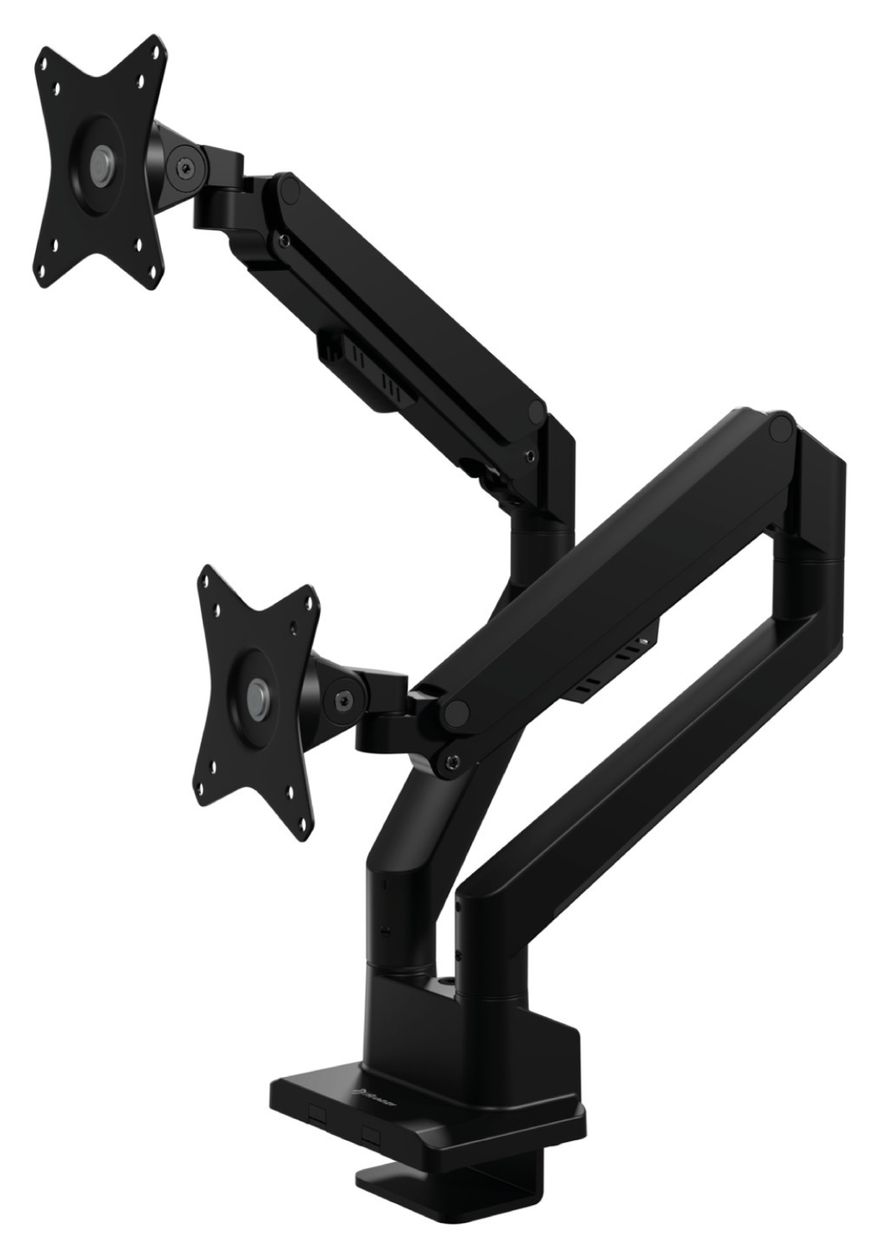 Alzare Neo Duo Monitorarm bis 18 kg  (Schwarz) 