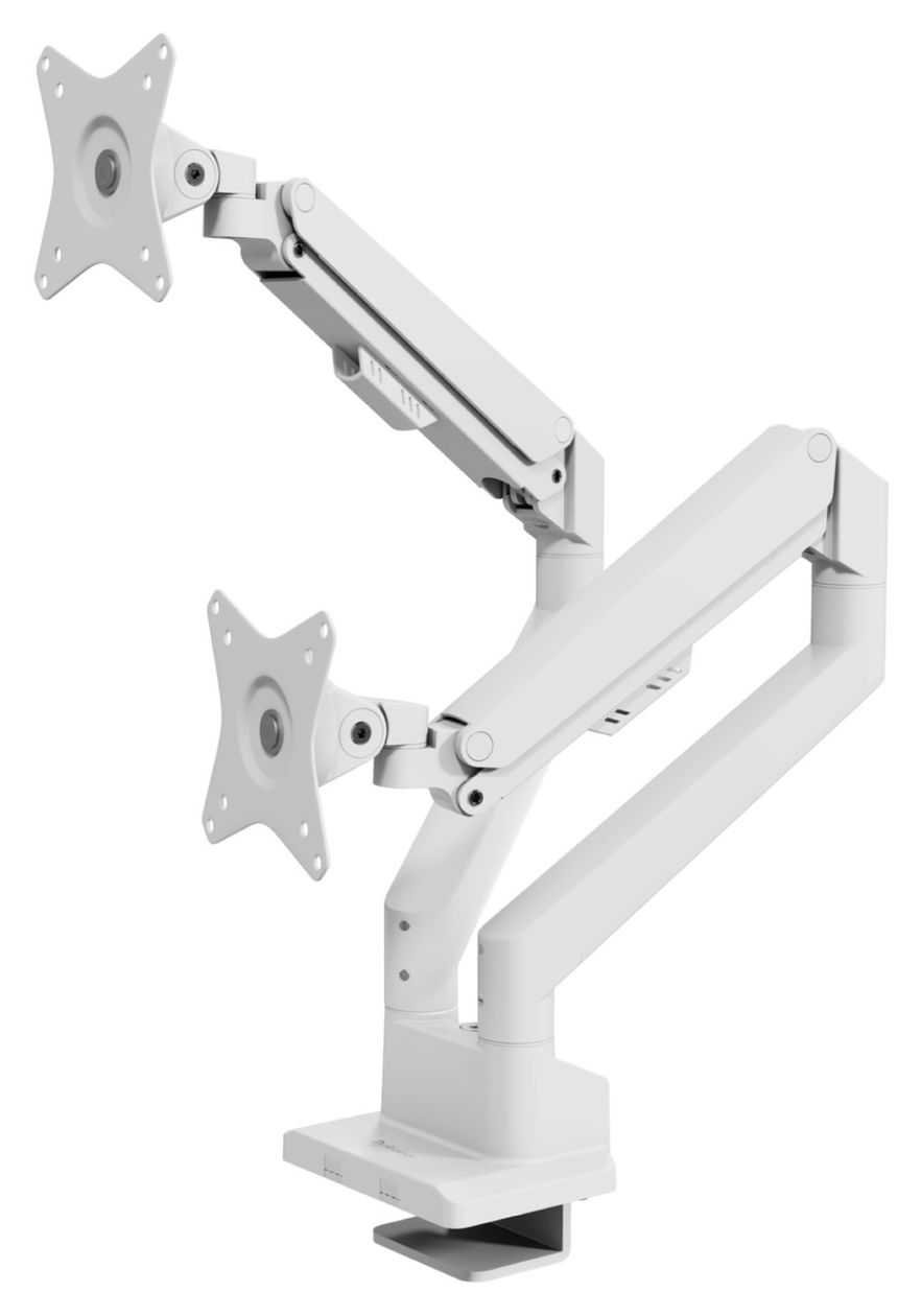 Alzare Neo Duo Monitorarm bis 18 kg  (Weiß) 