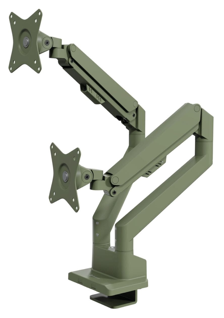 Alzare Neo Duo Monitorarm bis 18 kg  (Grün) 