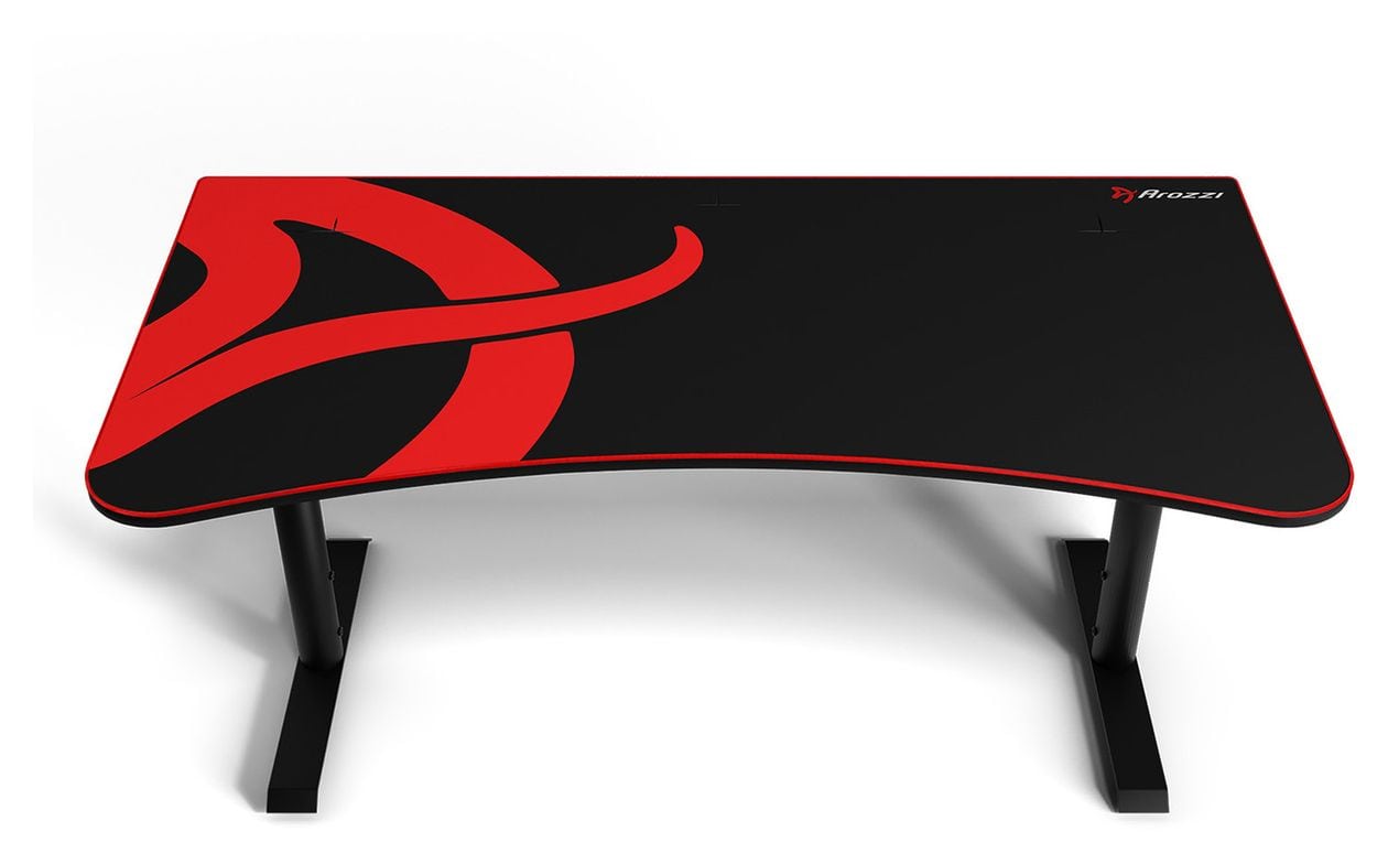 Arena Gamingtisch bis 80 kg  (Schwarz/Rot) 