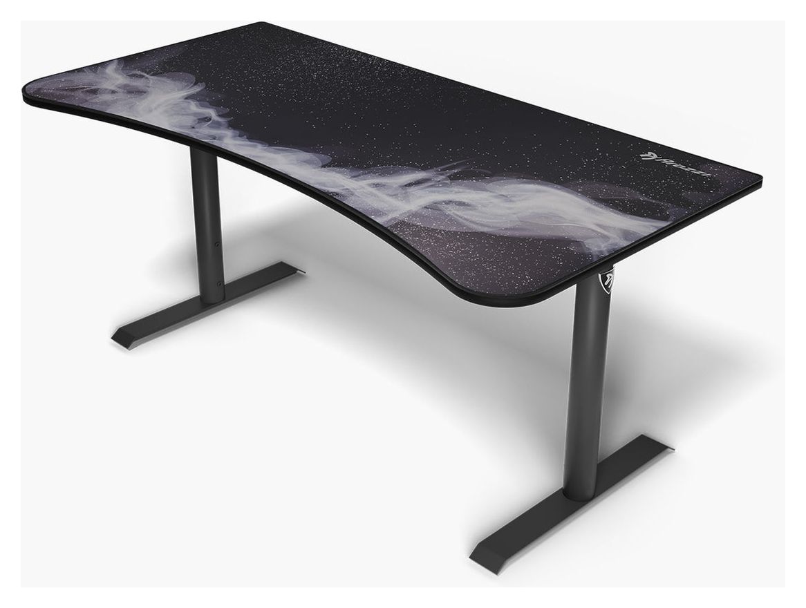 Arena Gamingtisch bis 80 kg  (Schwarz, Weiß) 