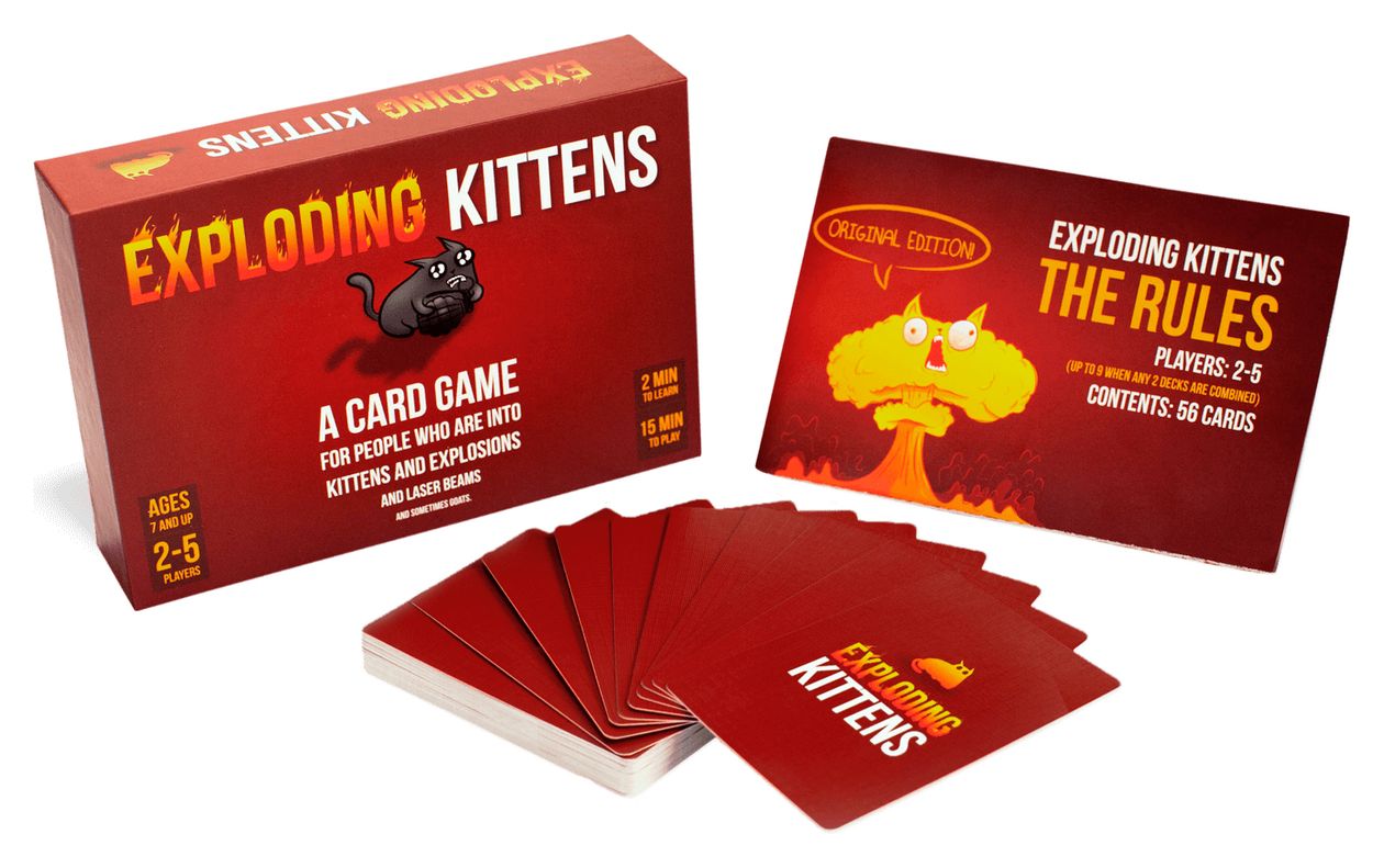 Exploding Kittens Kartenspiel bis zu 5 Spielern ab 7 Jahr(e) 