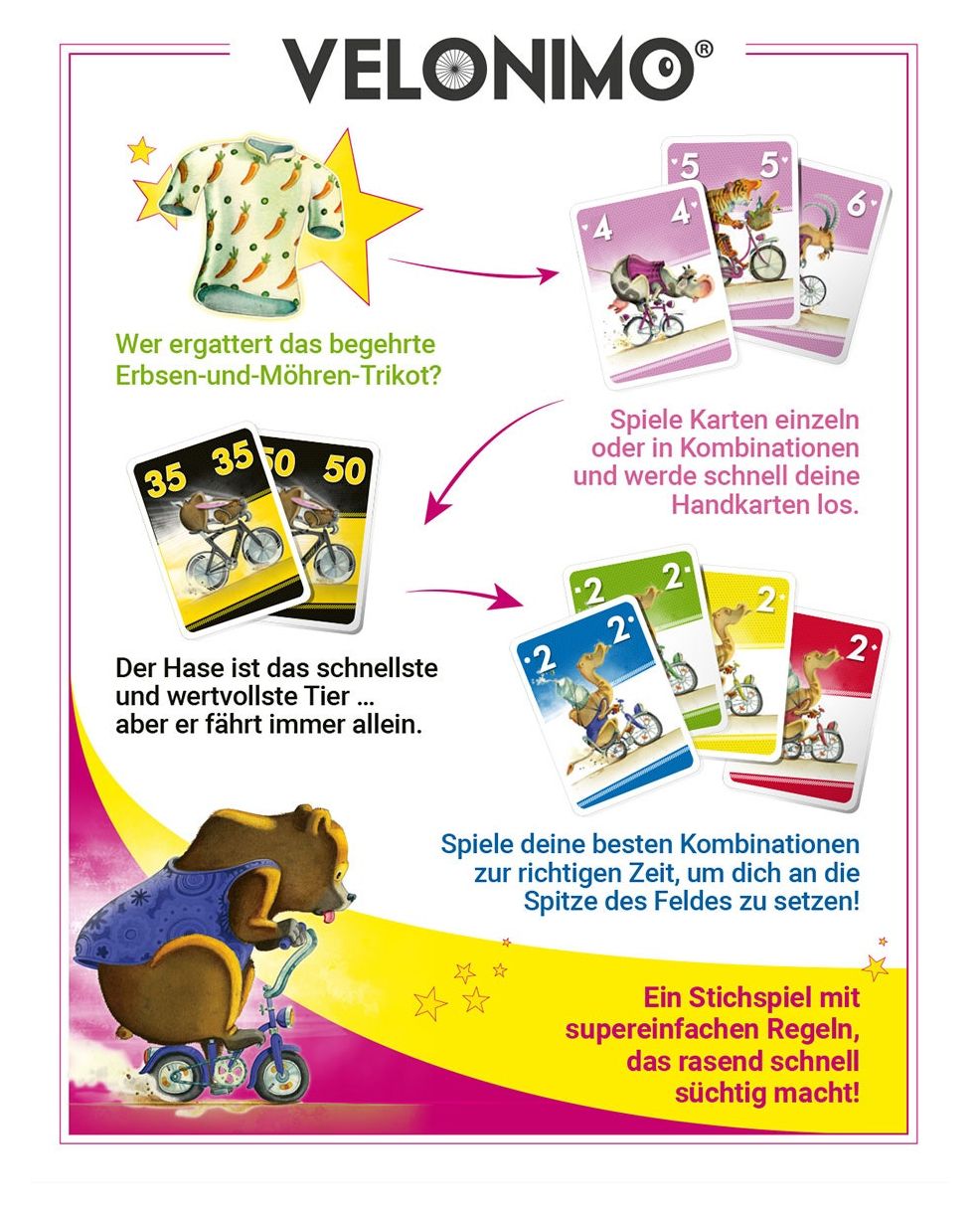 Velonimo Kartenspiel bis zu 5 Spielern ab 7 Jahr(e) 