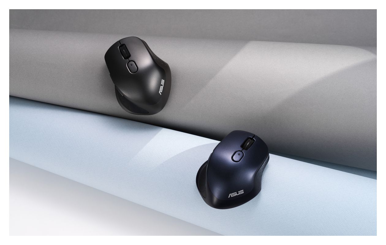 MW203 2400 DPI Büro Maus Optisch  (Schwarz, Blau) 