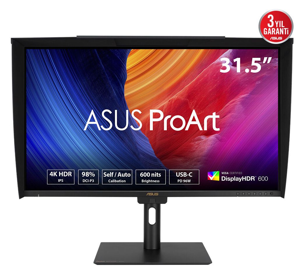 ProArt PA32UCE 4K Ultra HD Monitor 80 cm (31.5 Zoll) 16:9 5 ms 600 cd/m²  (Schwarz) 