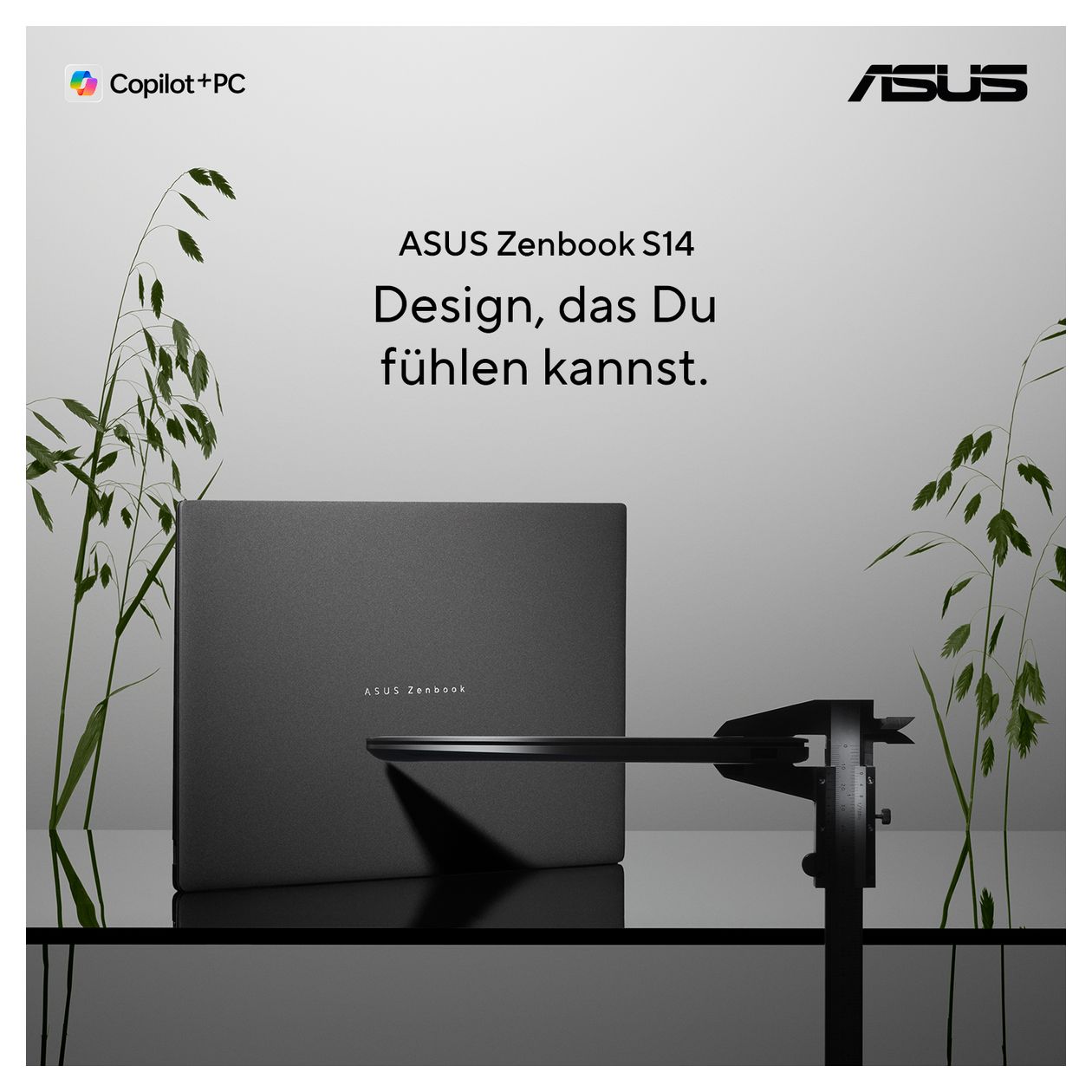Zenbook S14 UX5406AA-SU207W 2K Ultra HD Notebook 35,6 cm (14 Zoll) 2880 x 1800 Pixel 1 TB SSD Windows 11 Home Intel Core Ultra 9 max. 4,9 GHz  (Grau) 