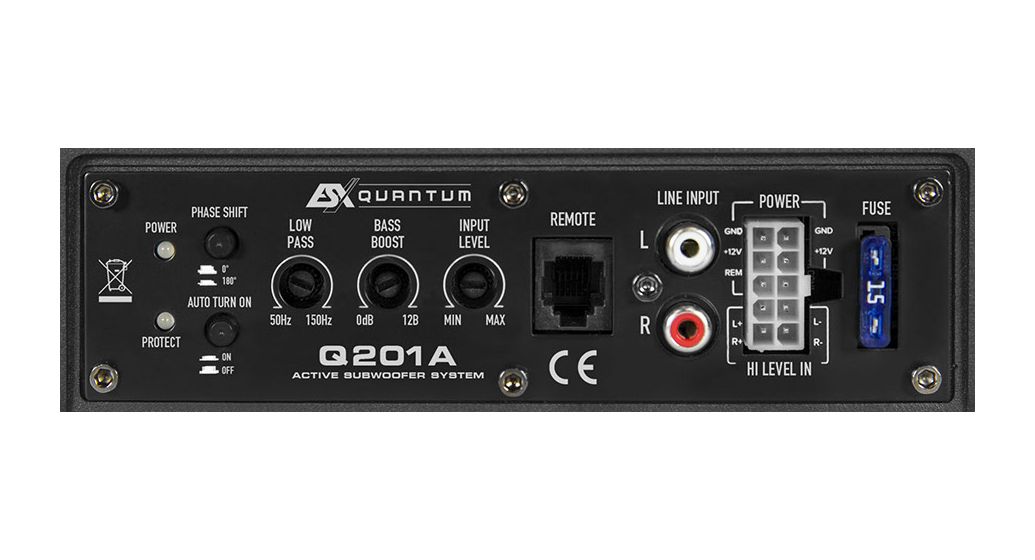 Q-201A ESX Gehäusesubwoofer 100 W RMS 