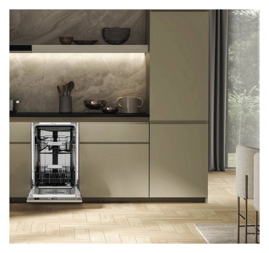 BKRIAS 60 cm Geschirrspüler vollintegriert (ohne Front) Sehr leise 10 Maßgedecke ActiveDry 