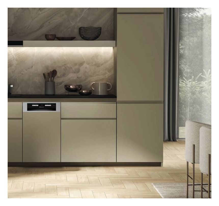 BKRPAS 45 cm Geschirrspüler vollintegriert (ohne Front) Sehr leise 10 Maßgedecke ActiveDry 