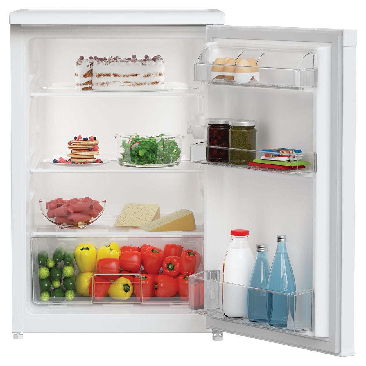 K55R1112W 128 l Kühlschrank freistehend EEK: E 90 kWh Jahr  (Weiß) 