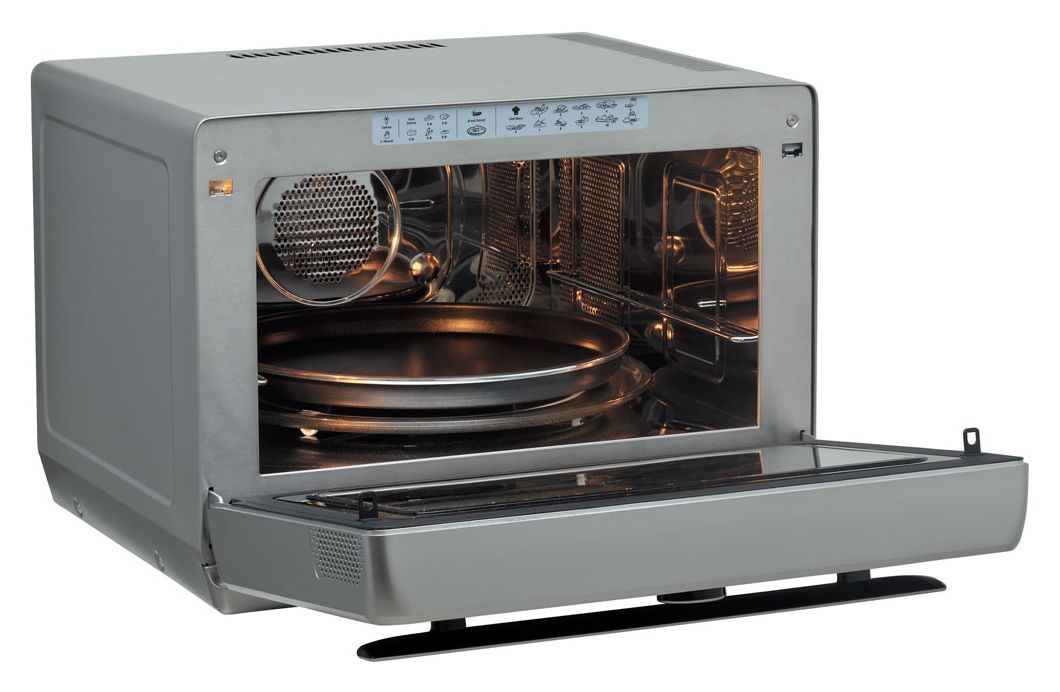 MW179IN Freistehende Mikrowelle 1000 W Größe: groß Dampfgaren Grill  (Edelstahl) 
