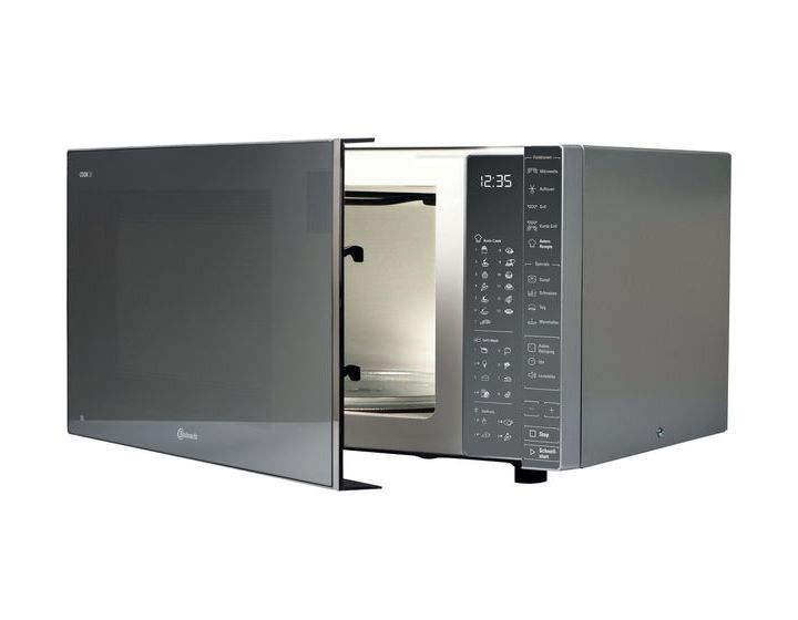 MW304M Standgeräte Solo 900 W Größe: groß 7 Stufen Dampfgaren Grill  (Grau, Spiegel) 