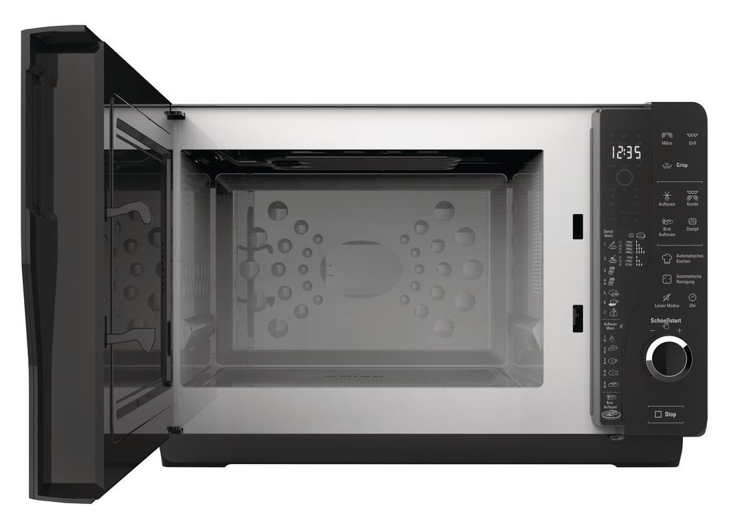 MW427L Standgeräte Solo 800 W Größe: mittel 7 Stufen Dampfgaren Grill  (Schwarz, Grau) 