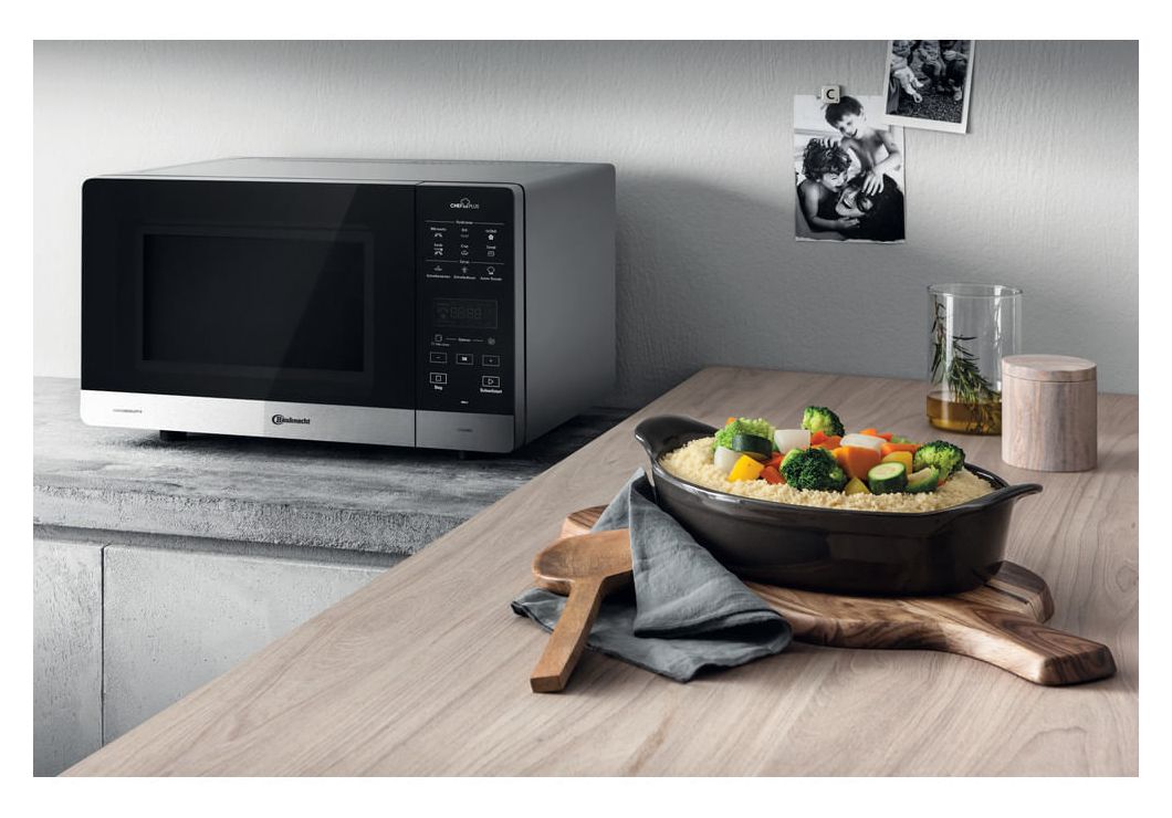 MW45SL Standgeräte Solo 800 W Größe: mittel 6 Stufen Grill  (Schwarz, Silber) 