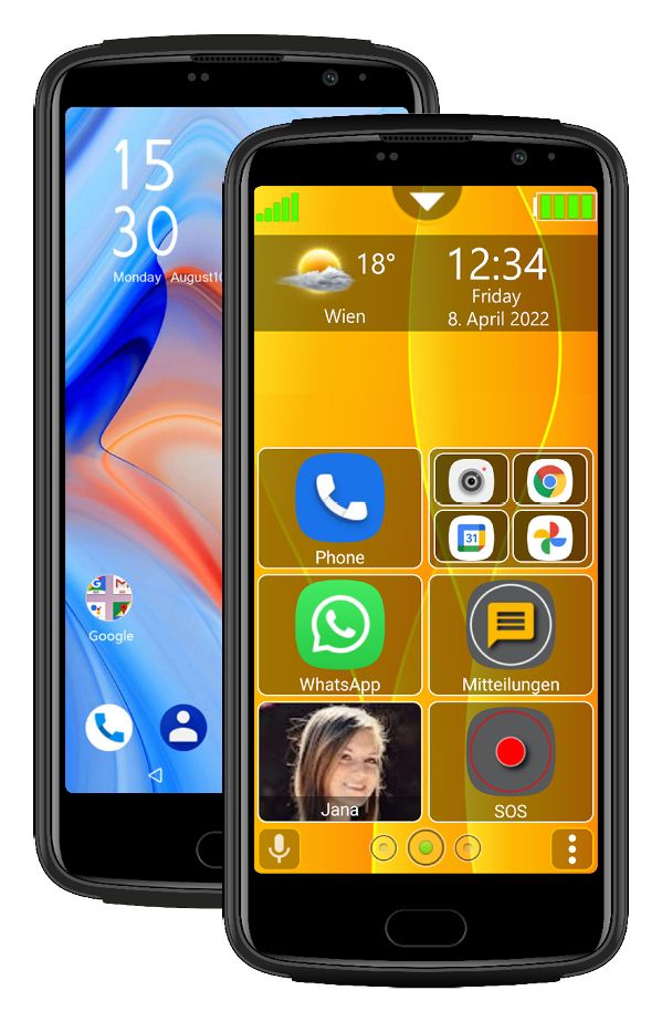 M7 Lite premium 32 GB 4G Smartphone 14 cm (5.5 Zoll) Android 13 MP Einzelne Kamera Kamera Single SIM  (Schwarz) 