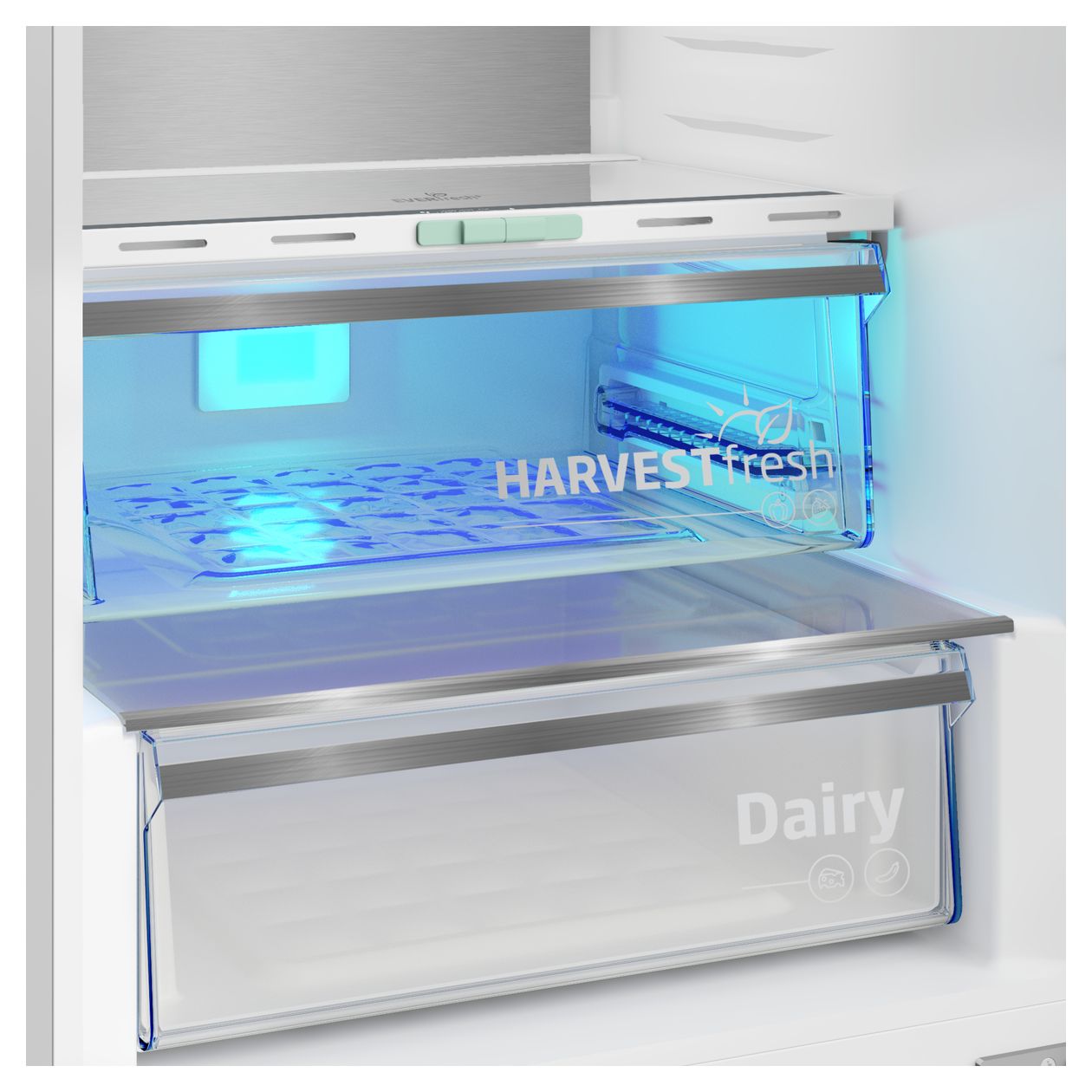 B5RCNA366LXBRW 210 l / 106 l Kühl-Gefrierkombi freistehend NoFrost 165 kWh Jahr  (Edelstahl) 