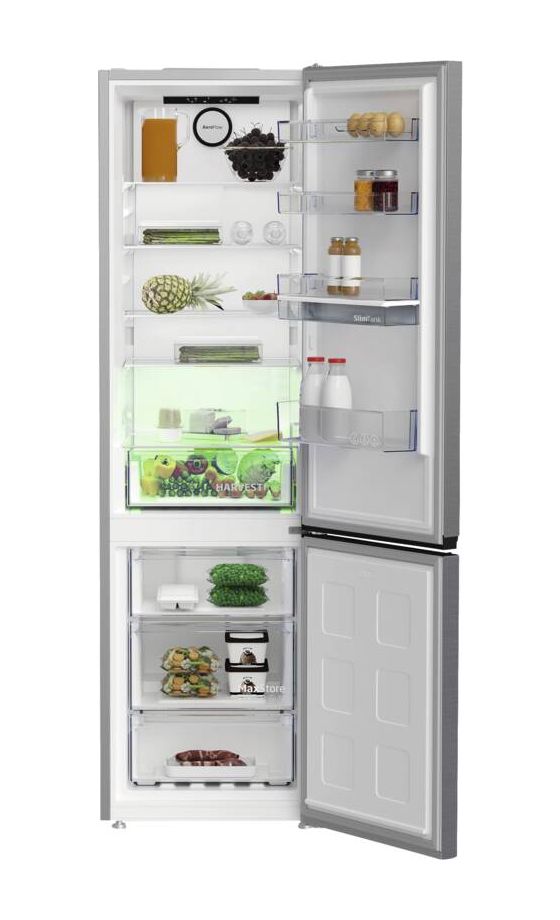 B5RCNA406DHXB1 249 l / 106 l Kühl-Gefrierkombi freistehend NoFrost 170 kWh Jahr  (Edelstahl) 