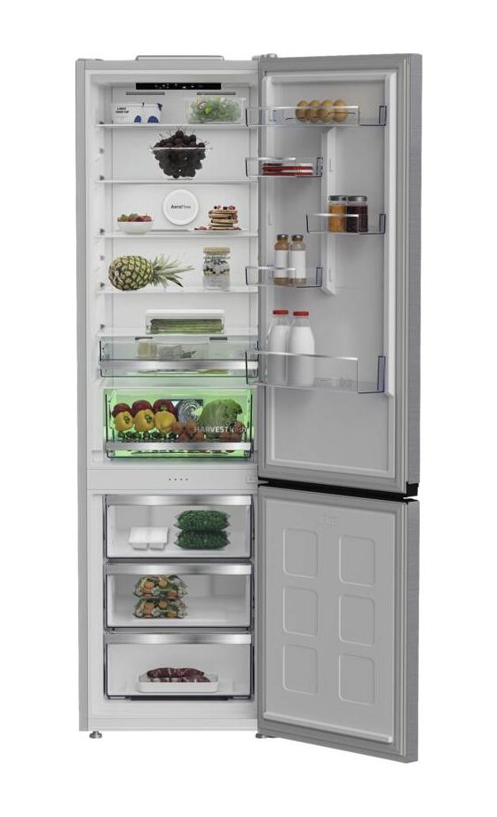 B5RCNA416HXB 297 l / 118 l Kühl-Gefrierkombi freistehend NoFrost 219 kWh Jahr  (Edelstahl) 