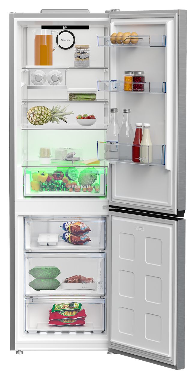 B5RCNE365HXB 210 l / 106 l Kühl-Gefrierkombi freistehend NoFrost 198 kWh Jahr  (Metallisch) 