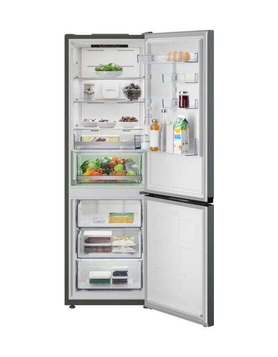 B7RCNA377HXP 252 l / 118 l Kühl-Gefrierkombi freistehend NoFrost 145 kWh Jahr  (Edelstahl) 