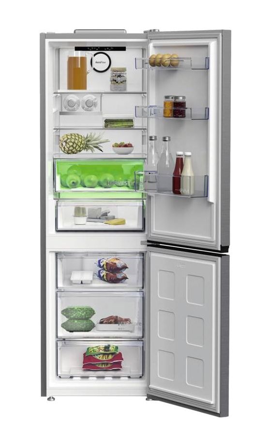 B7RCNE367HXB 210 l / 106 l Kühl-Gefrierkombi freistehend NoFrost 136 kWh Jahr  (Edelstahl) 