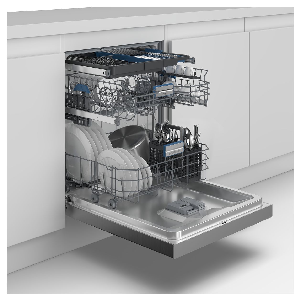 BDDN36462XP 60 cm Geschirrspüler vollintegriert (ohne Front) Sehr leise 14 Maßgedecke Wirksames Trocknen 