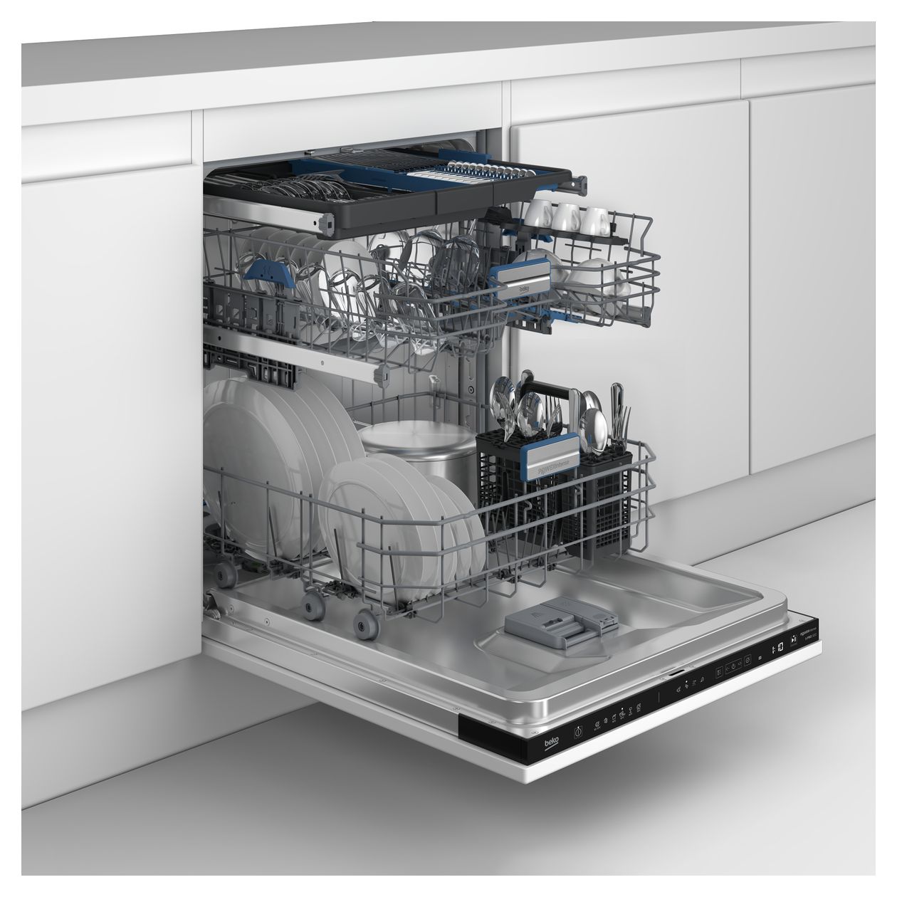 BDIN36550P 60 cm Geschirrspüler vollintegriert (ohne Front) Sehr leise 15 Maßgedecke Restwärme 