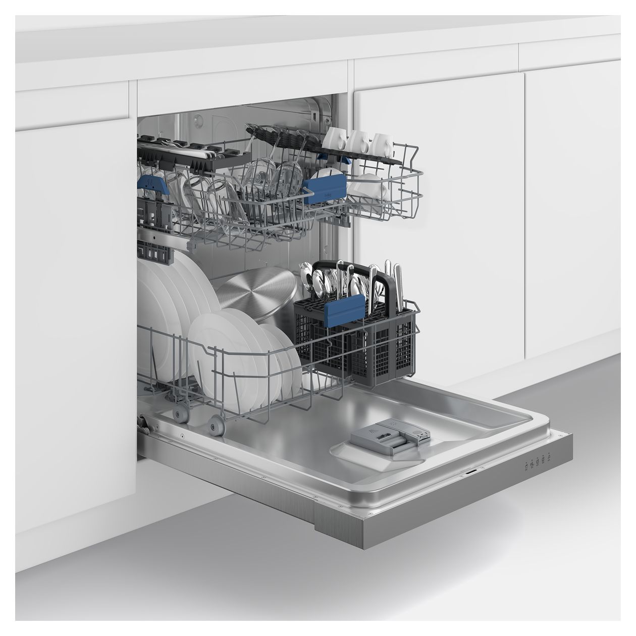 BDUN15430X 60 cm Geschirrspüler integriert (ohne Front) Leise 14 Maßgedecke Restwärme 
